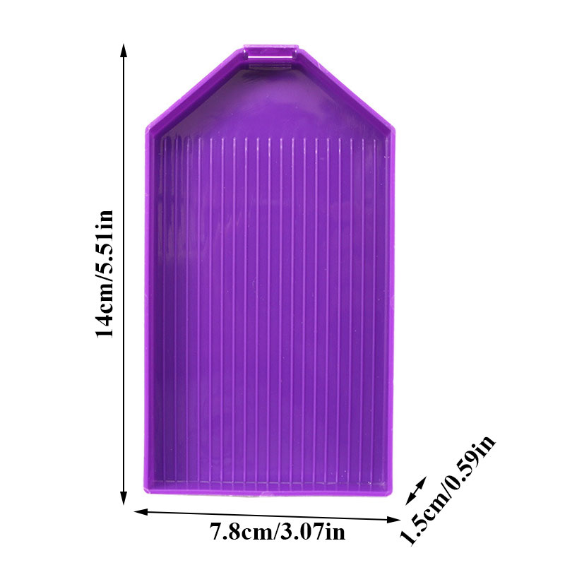 Large Capacity Handwork Square Point Drill Diamond Painting Plastic Tray Plate DIY Embroidery Tools