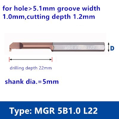 Alesatura utensile tornio tornio scanalatura fresa lega di carburo di tungsteno barra di scanalatura lavorazione del filo alesaggio del metallo per acciaio alluminio yg6: 5 millimetri