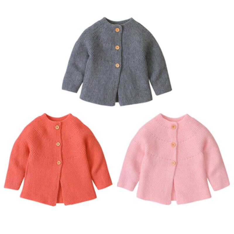 Baby Baby Meisje Vest Trui Fall Winter Gebreide Single-Breasted Jasje Jas Outfits