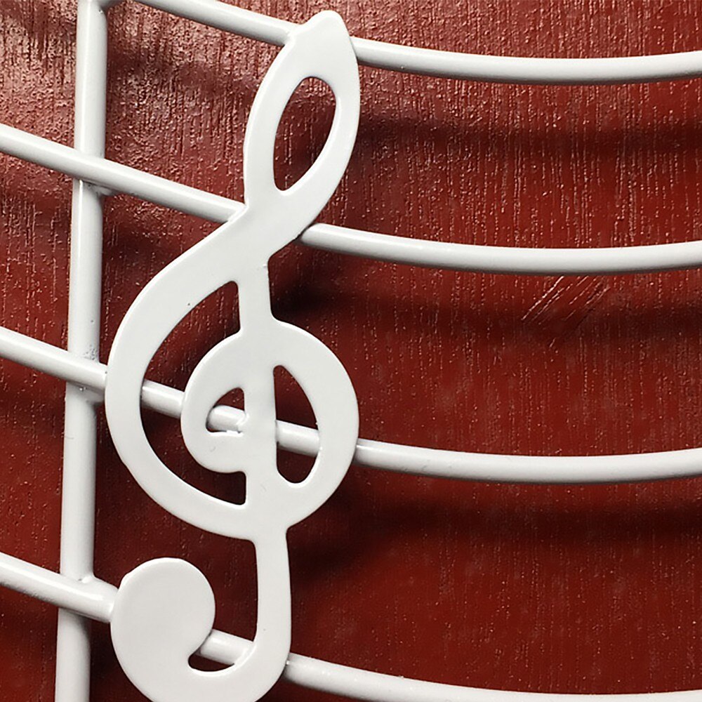 Punch-Gratis Smeedijzeren Deur Achter Haak Rack Landelijke Music Note Stijl Metalen Kleerhanger Boor-Gratis En nail-Gratis Thuis Opslag