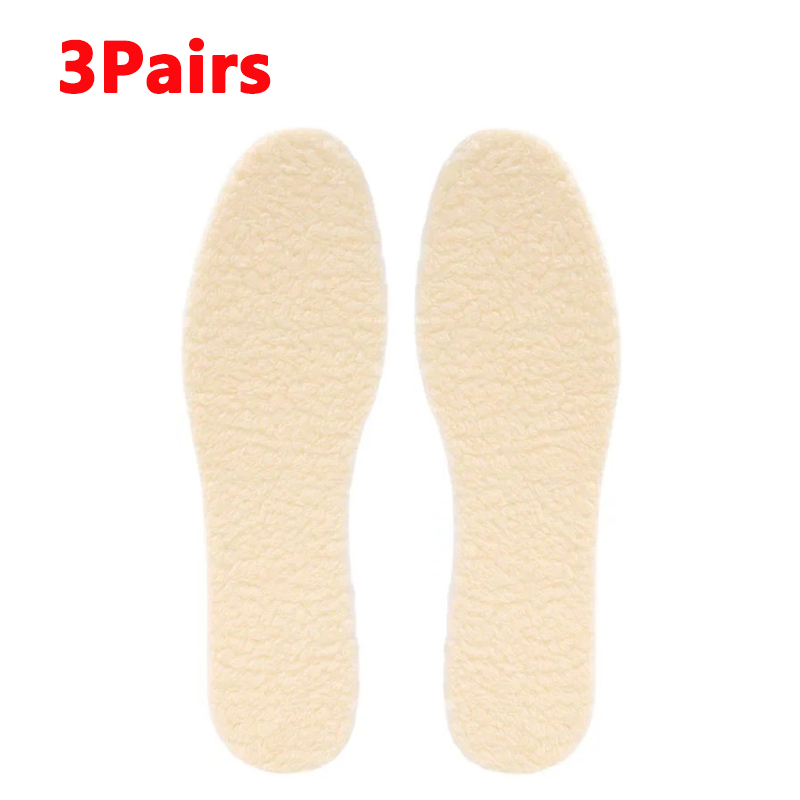 Natuurlijke Lam Fleece Inlegzolen Mannen Vrouwen Winter Warm Houden Binnenzool Zachte Wol Dikker Shoepad Kasjmier Schoenen Insert Thermische Schoen Pads: Blauw / 1.5
