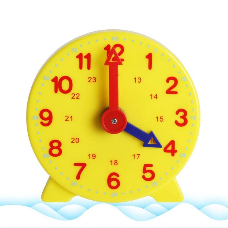 1pcs 10cm Clock Model Elementary School Teaching Aid For Students Cognitive Time Clock Childhood Education Tool For Children