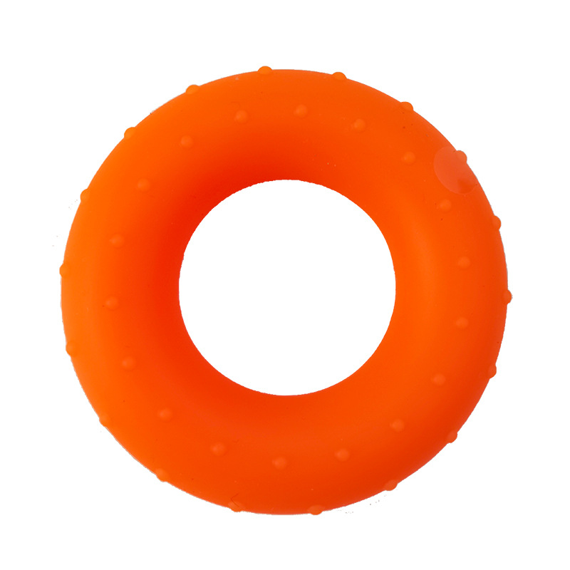 Sílica Gel Hand Grip Ring para Homens e Mulheres, Ginásio Fitness, Dedo, Pesado Exerciser Ball, Recuperação Muscular, Grip Trainer: Bege