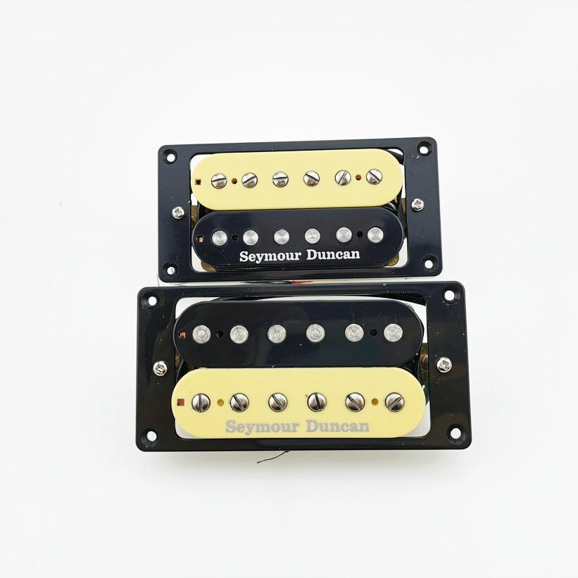 Black / Zebra Set Electric Guitar Pickups Humbucker Pickups 4C Guitar Parts: Zebra
