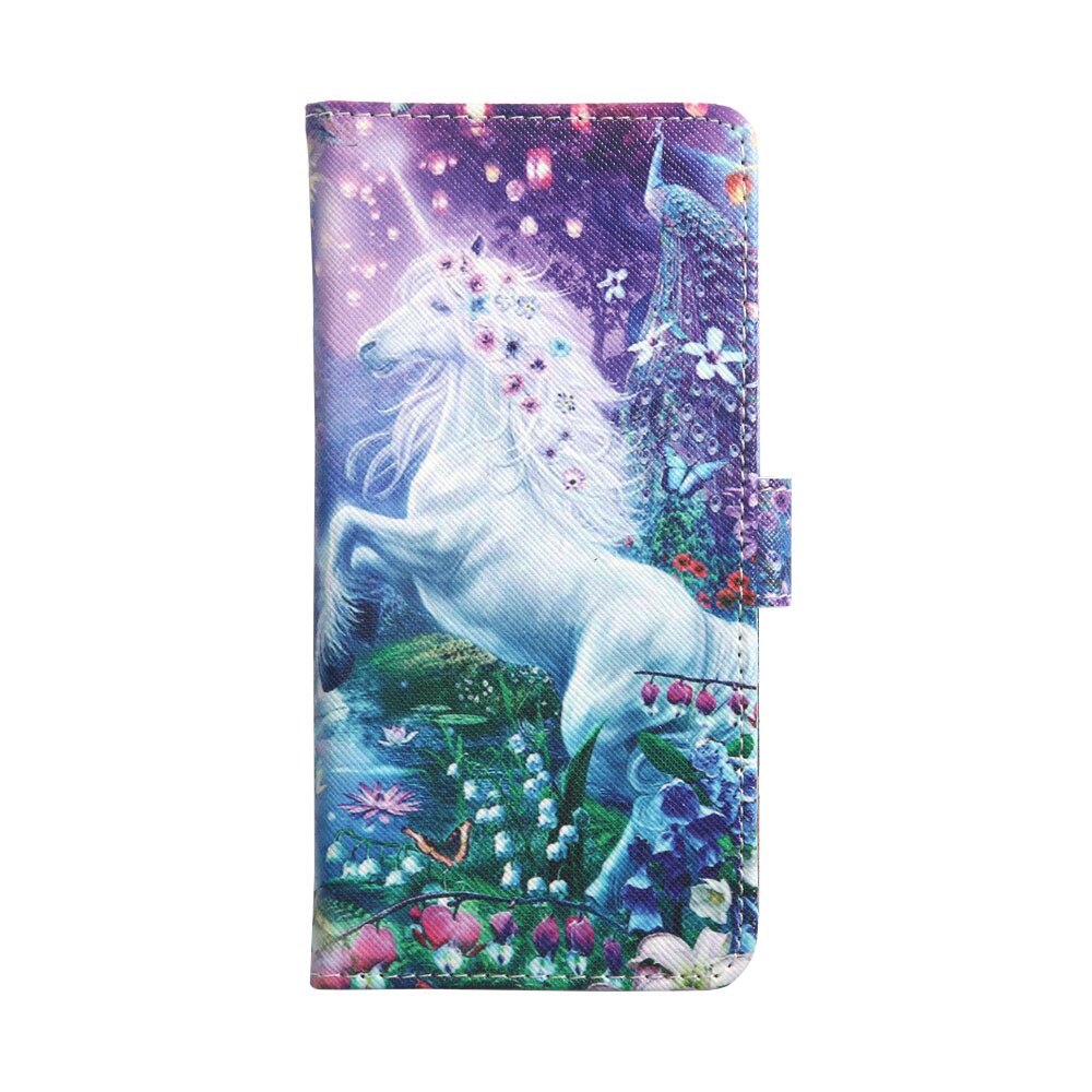 Wallet Case for Hisense Rock 5, Case for Hisense Rock 5 Fundas running board with floral unicorn: S5