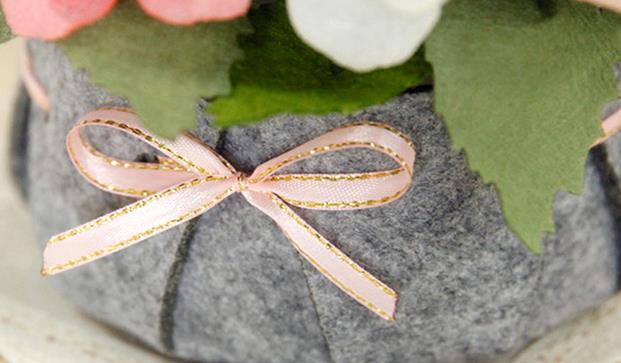 Vilten mooie bloemen decoratie gratis knip diy materiaalpakket handgemaakte bloemen van vilt voor decoratie en huis