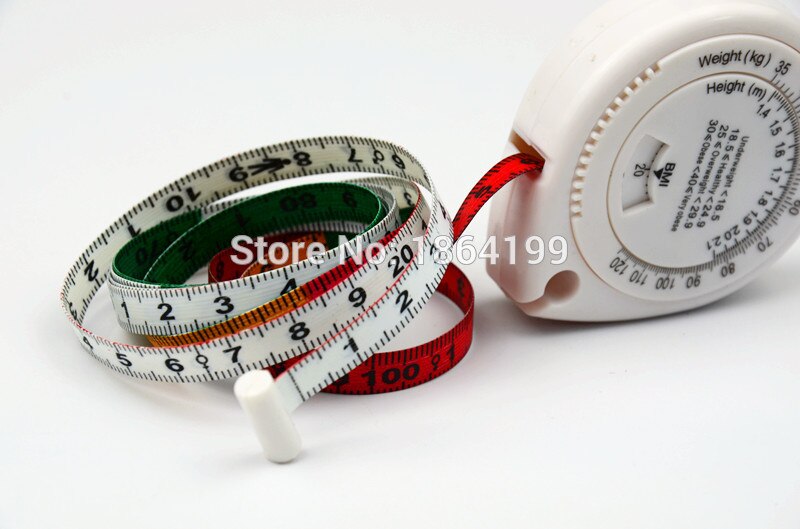 0-150cm Accurate health BMI Calculator BMI body measure tape, waist measure tape, 20pcs/lot