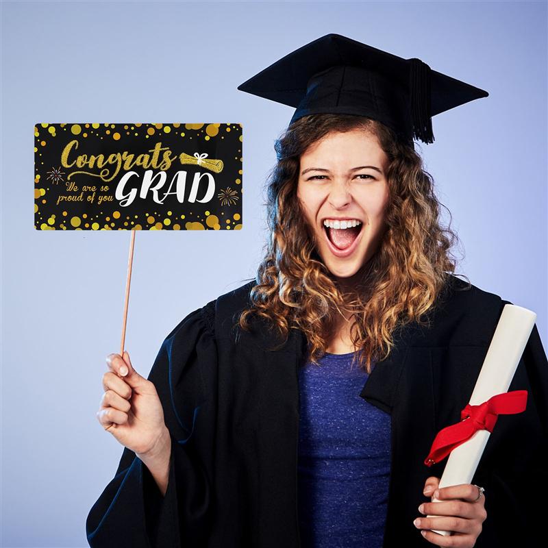 21pcs Graduation Photo Props Handheld Photo Booth Props for College Students Middle School