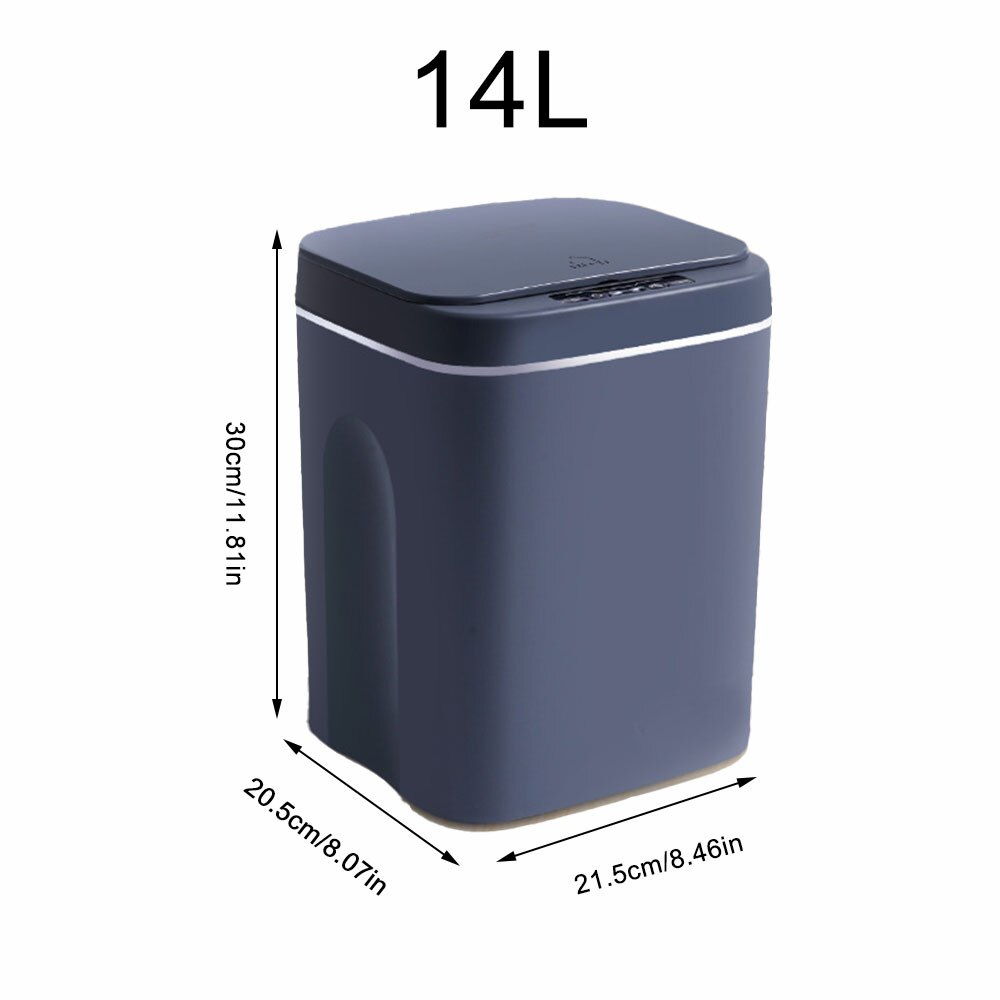 Smart Induction Trash Can Automatic Intelligent Sensor Dustbin Electric Touch Trash Bin for Kitchen Bathroom Bedroom Garbage: A Plug Mode