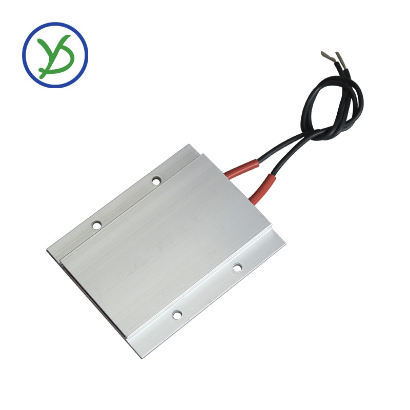 12V 70C AC/DC Thermostatic Heating element PTC heater incubator heater ceramic aluminum heater with shell 77*62mm