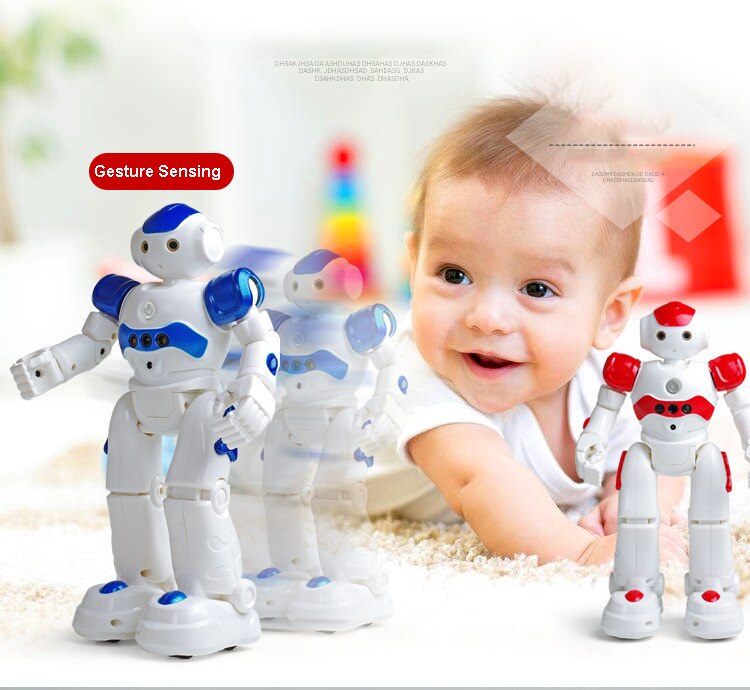 Robot de juguete a control remoto para niños, juguete educativo de Robot inteligente que canta y habla, con sentido humanoide inductivo, de Navidad