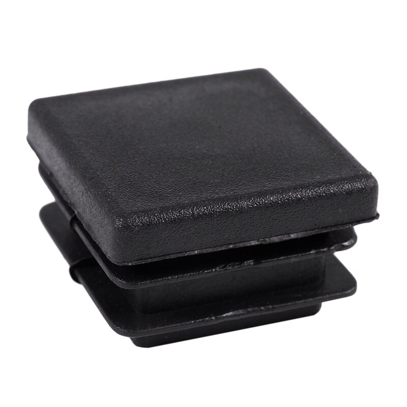 20 Pcs Plastic Square Blanking End Caps Tube Inserts 25mm x 25mm