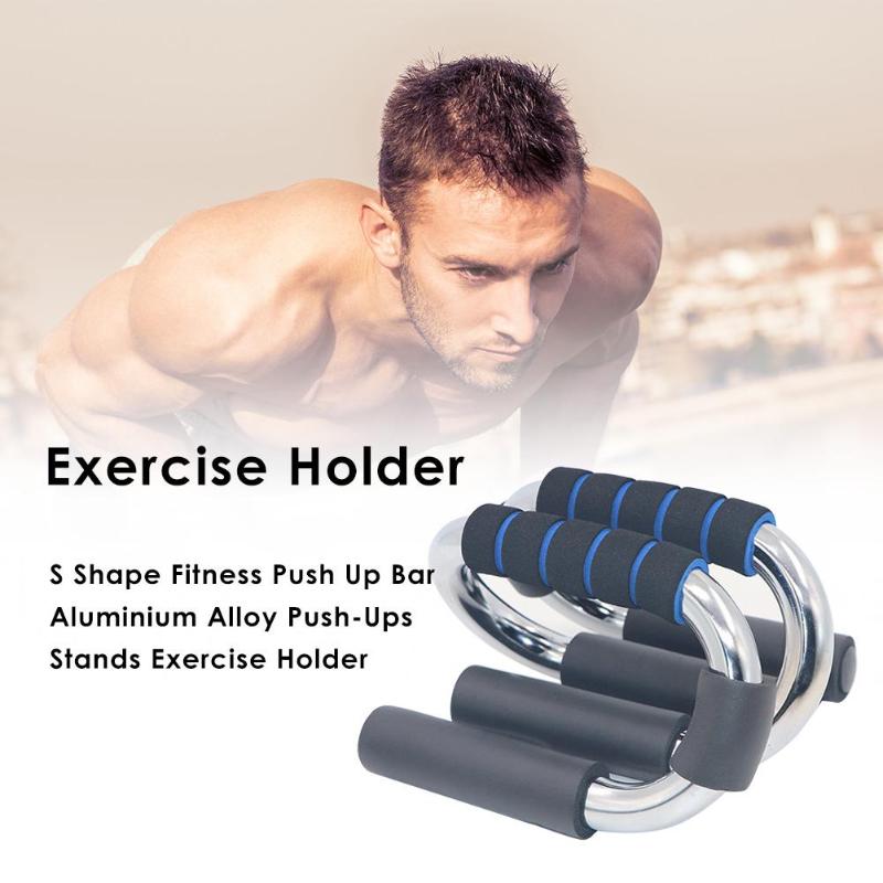 1 par Fitness Push Up barras de soporte de Pushup deporte gimnasio ejercicio entrenamiento pecho Bar esponja ejercitador con sujeción para las manos para la construcción del cuerpo