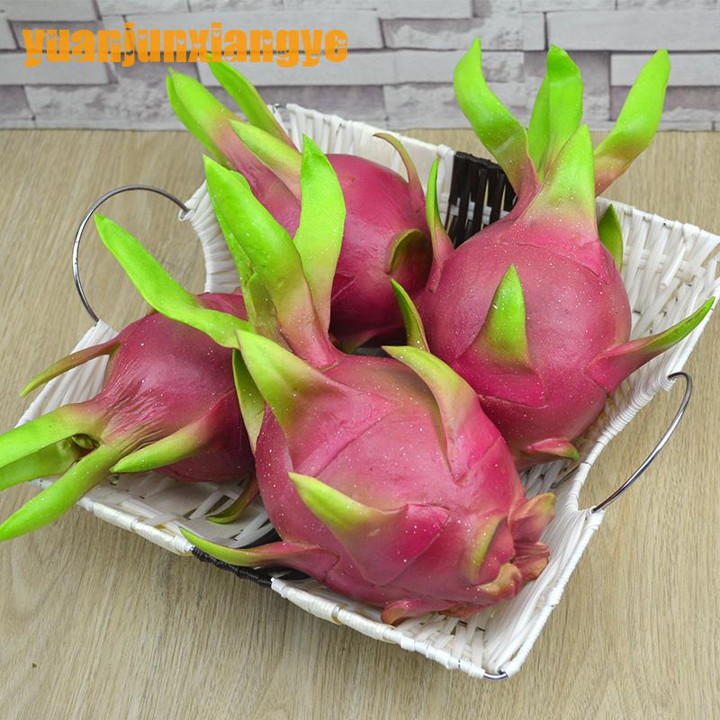 Feestelijke Feestartikelen Kunstmatige Decoraties PU Gesimuleerde Fruit Ambachten Beeldjes Pitaya Model Decoratie