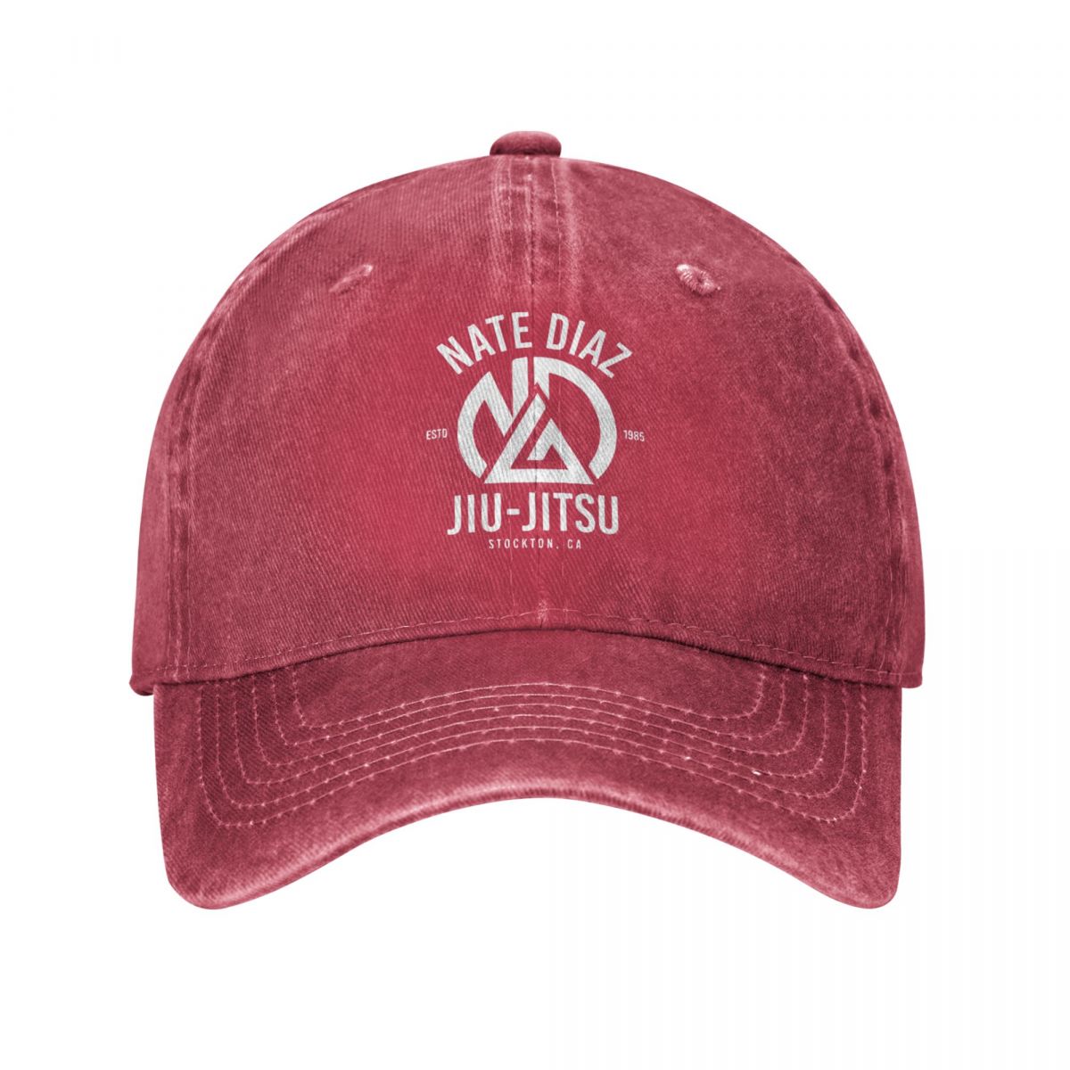 Nate Diaz Baseball Cap Vintage Distressed Washed MMA Nate Sport Stockton Brothers Fighter Boxing Snapback Hat Men Golf Hats Cap: Red