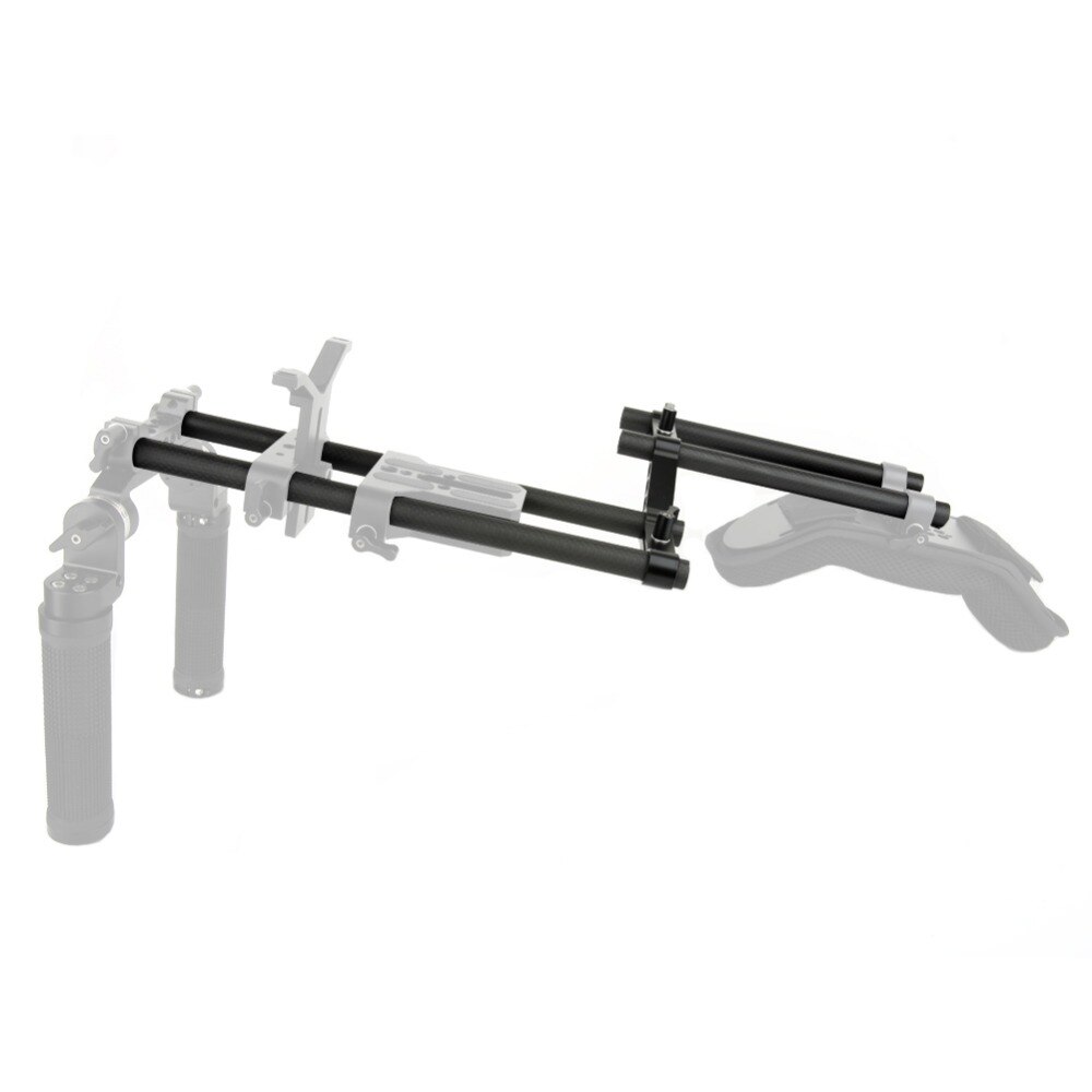 NICEYRIG 15mm Rod Rig Camera Rod Double Quick Support Rods DSLR Camera 15mm Rails Straight Shoulder Rig Carbon Fiber Lightweight