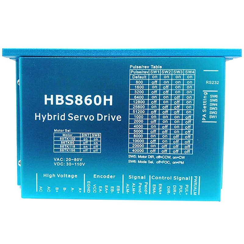 Retail HBS860H Closed-Loop Stepper Motor Controller Servo Closed-Loop Stepper Motor Driver Encoder Stepper Motor