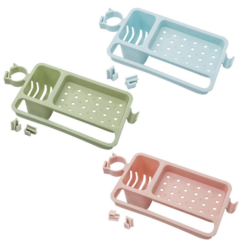 Kitchen Sink Hanging Storage Drain Rack Sink Sponge Rag Drying Rack Bathroom Kitchen Faucet Clip Washcloth Sponge Storage Holder
