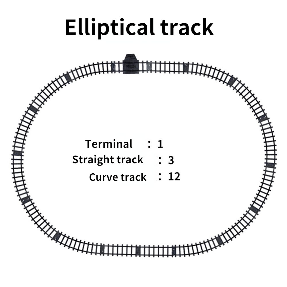 Pista de Tren Eléctrico clásico para niños, tren de carga de vapor, ferrocarril, modelo de simulación de vapor de agua, juguete para niños