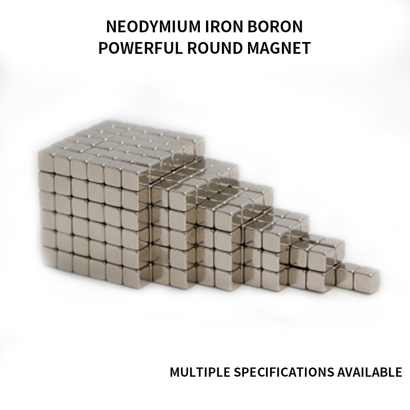 10/20/50/100 Pcs Krachtige N35 Neodymium Magneten 5*5*5 Mm Super Sterke cuboid Cube Dubbele Vernikkeld Zeldzame Aarde Magneten