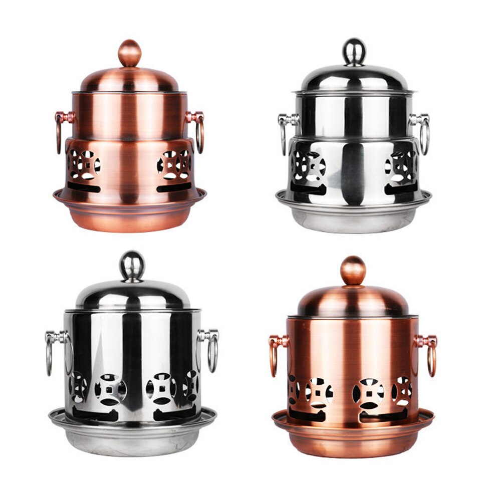 304 Stainless Steel Alcohol Stove Single Small Pot Home Alcohol Stove Pot Hotel Self-Service Dry Pot Small Saucepan