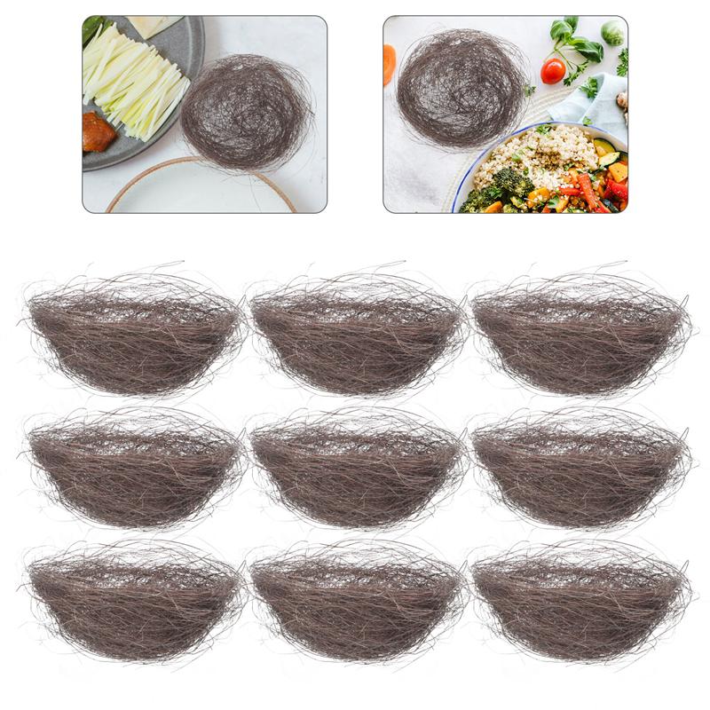 Nido de Pájaro simulado de 15 piezas, plato frío de decoración artesanal, adorno de nido, platos fríos, adornos de Nido de Pájaro, plato frío, Nido de Pájaro