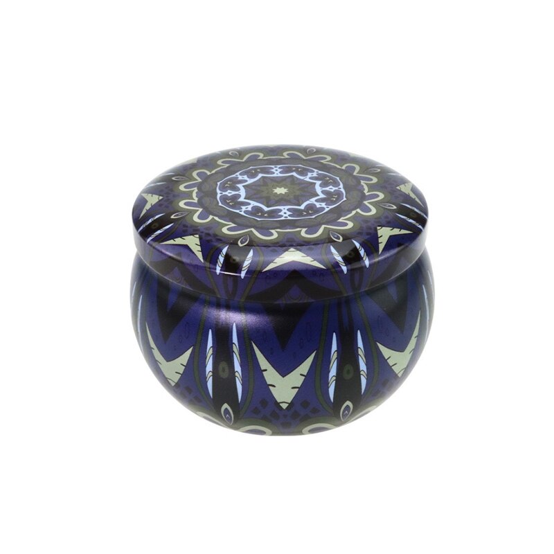 10 stuks mini blikken doosjes voor kaarsen, balsem, ronde lege potten voor sieraden, cosmetica, make-upcrème, haarwax, doosje: Stijl -21