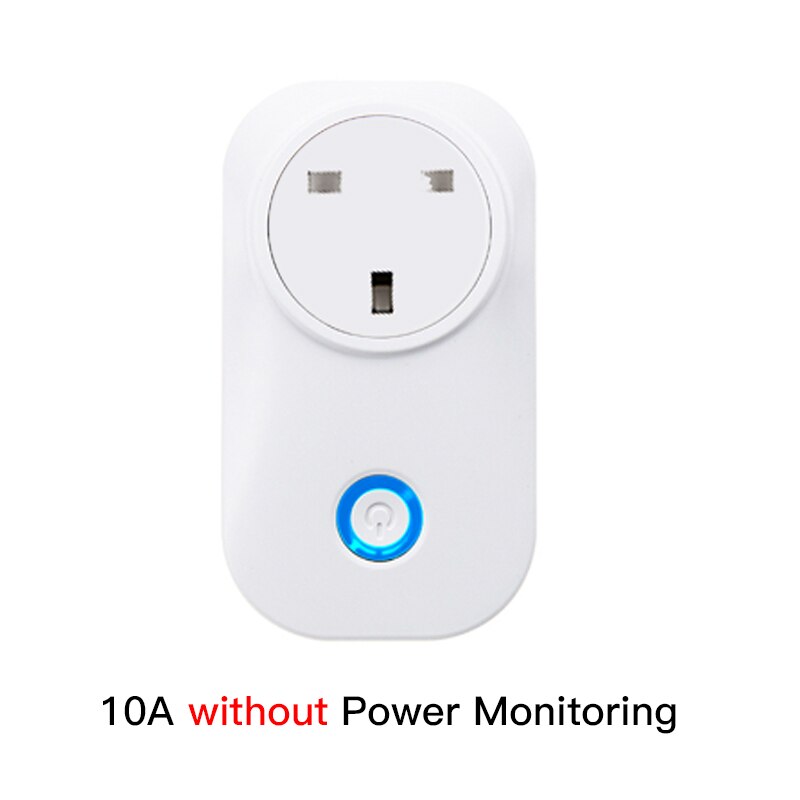 FrankEver Wifi Smart Socket 10A 16A with Power Monitoring Surge Protector for Israel India Brazil Italy UK EU AU Smart Plug: UK 10A