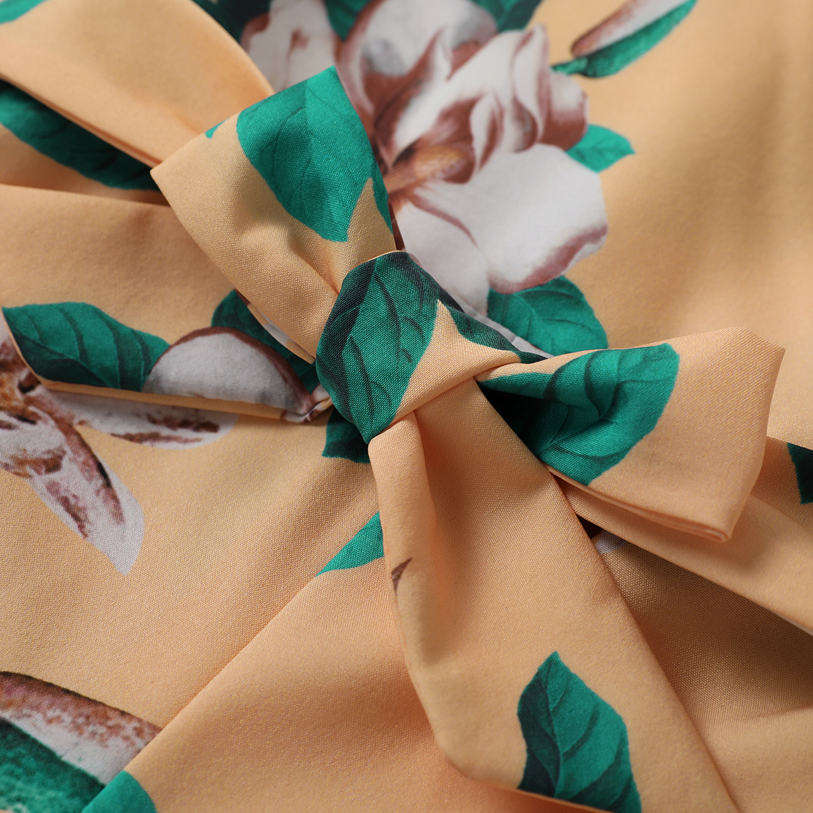 Peuters Meisjes Verstelbare Tailleband Jumpsuit Zomer Mouwloze Bloemen Printing V-hals Overalls Kleding