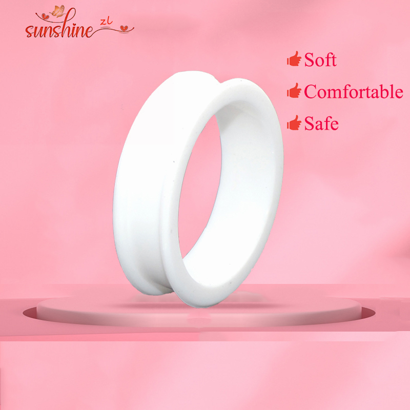 Tapones de túnel para oreja de carne, flexibles, de silicona médica hueca de 3-38mm, doble acampanado, anillo elástico de fimosis, expansor de calibre, camillas para hombres