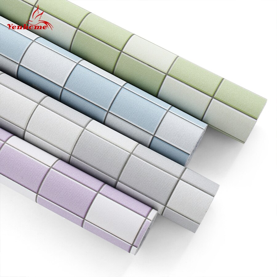 Keuken Backsplash Tegels Pvc Mozaïek Behang Badkamer Waterdicht Muurstickers Zelfklevende Contact Papier Pvc Vinyl Home Decor