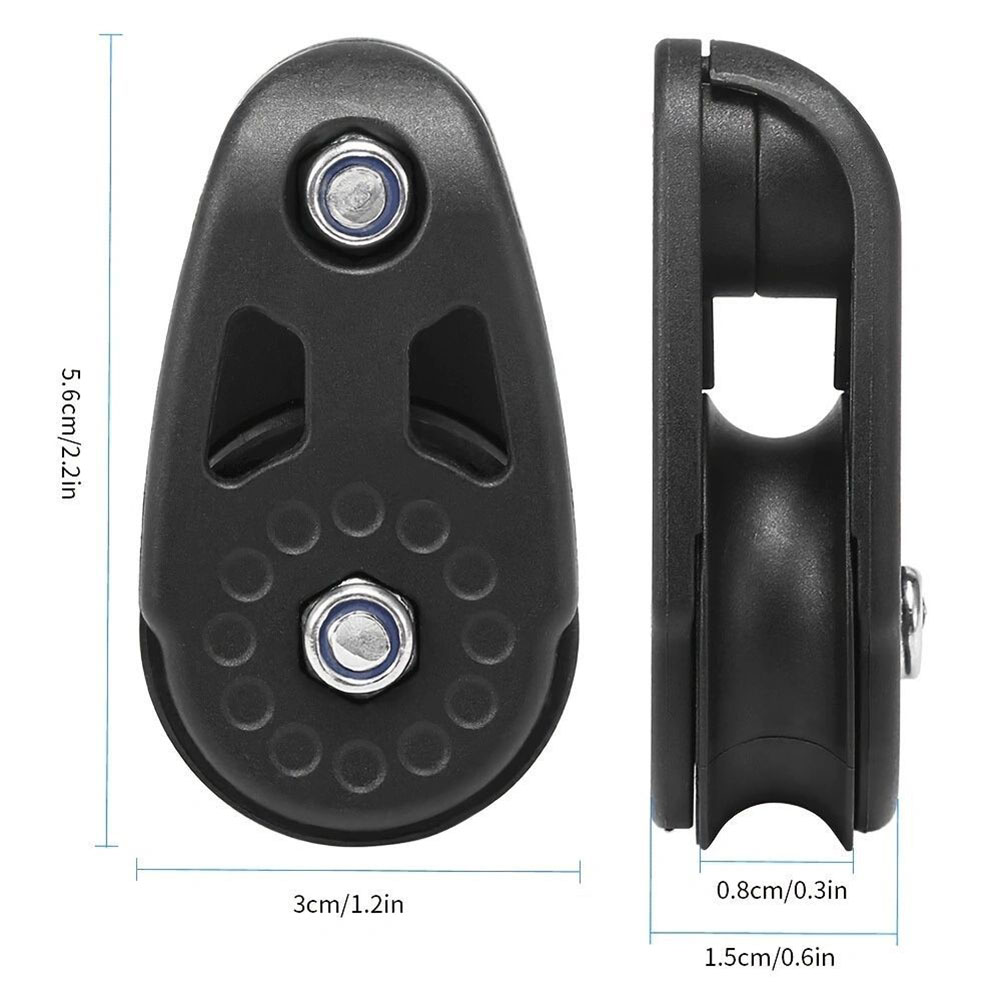 Yachttilbehør marine remskive marine gear samling skive spindelleje letvægtskonstruktion maksimal rebbredde 8mm