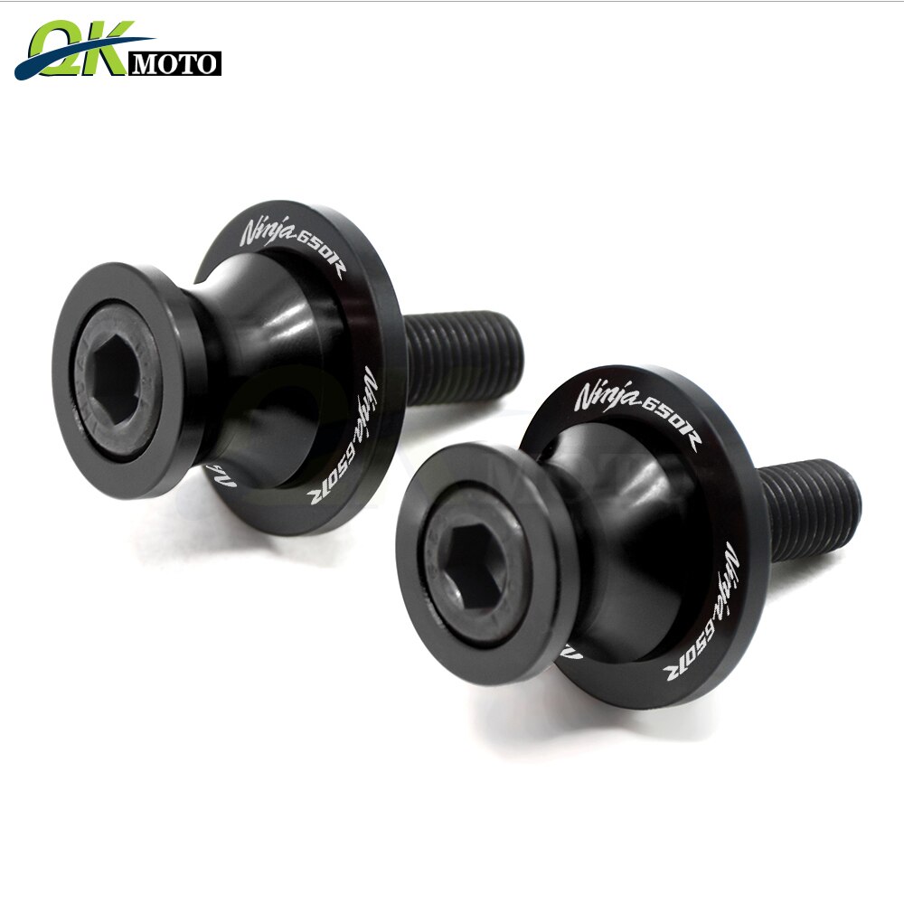 Motorrad Zubehör Schwinge Schieberegler Für KAWASAKI Z650 Z900 Z800 ZX-6R 636 ZX-10R VERSYS 650 NINJA 650: 8mm Schwarz-NINJA650
