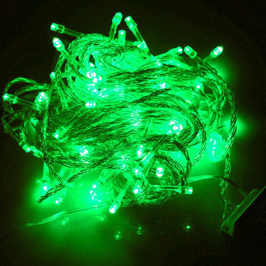 Thrisdar 100M 800 Christmas Led String Fairy Light Outdoor Garden Wedding Party Fairy String Xmas Tree Garland Light: Green
