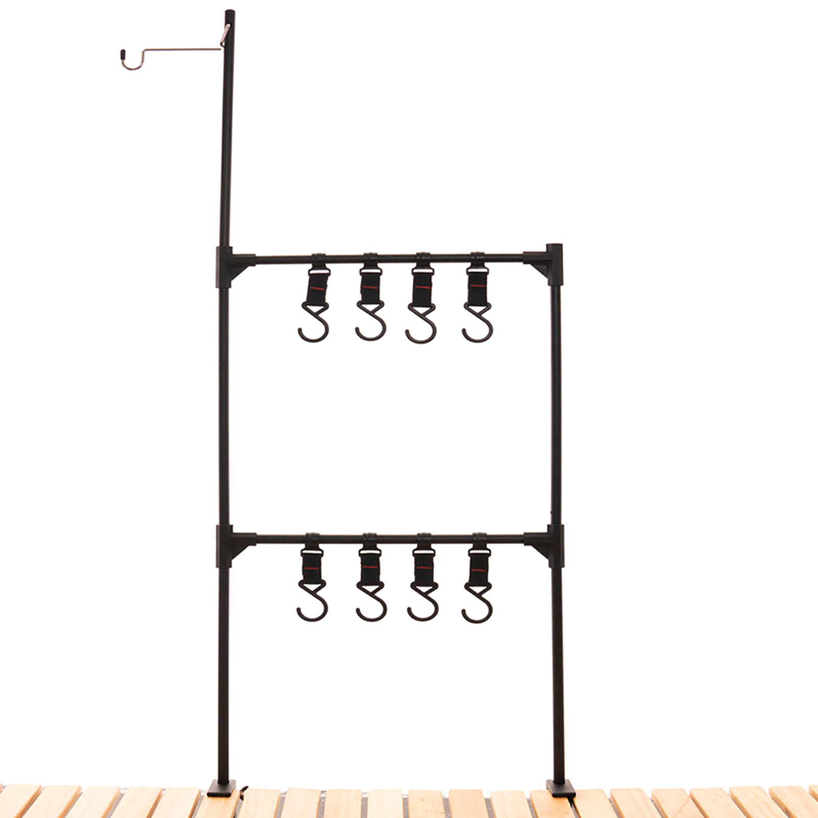 Lightweight Folding Camping Cookware Hanging Rack Shelf Portable Outdoor BBQ Tool Clothes Storage Hanger Stand Rack: Type 5