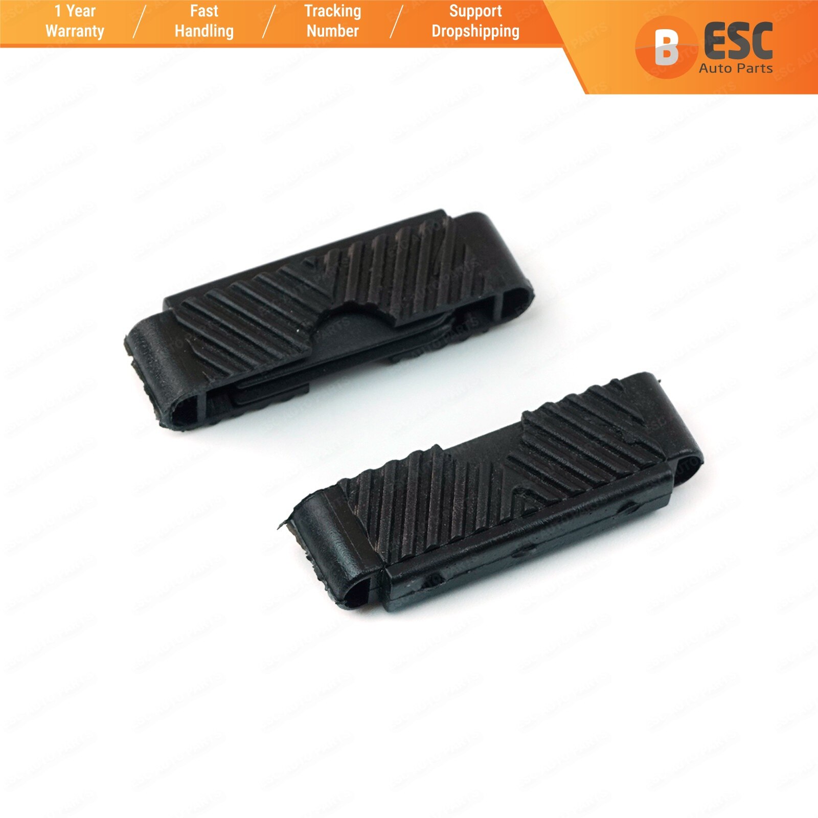 Esc auto dele esr 28 2 styks soltag reparationsbeslag med indvendig gummi del til peugeot 206 307 406 407 skib fra tyrkiet