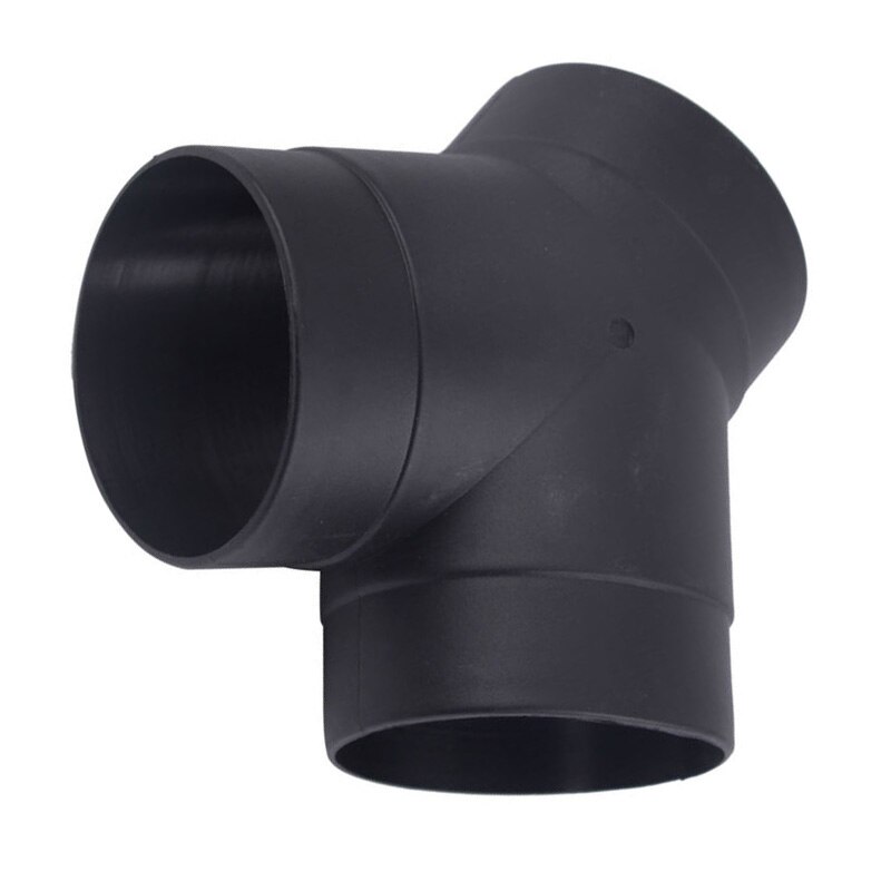 Tubo calentador diésel de ventilación de 7,5 cm, conector de 3 salidas Y de plástico, reemplazo de conducto negro adecuado para calentador de estacionamiento de aire diésel