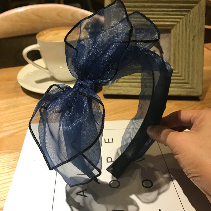 Koreaanse dameshaarband, handgemaakte strik, haaraccessoires, geknoopte haarring, meisjeshoofdbanden, lente- en zomerhoofdbedekking: Multi