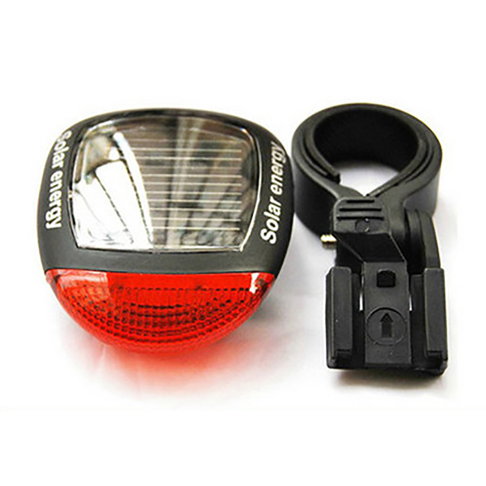 Outdoor Cycling Bicycle Solar Energy Light Rechargeable LED Seatpost Lamp Bike Back Rear Tail Light Bicycle Accessorie taillight