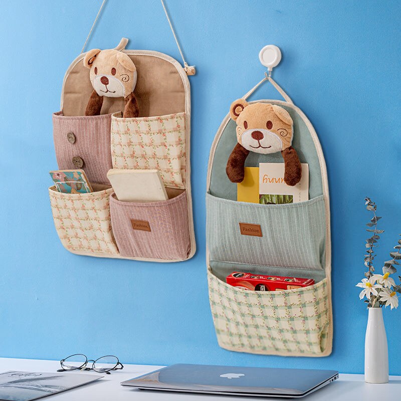 Sac de rangement suspendu, sac de rangement suspendu pour téléphone portable, sac de rangement mural suspendu derrière la porte du dortoir, sac suspendu mural multicouche