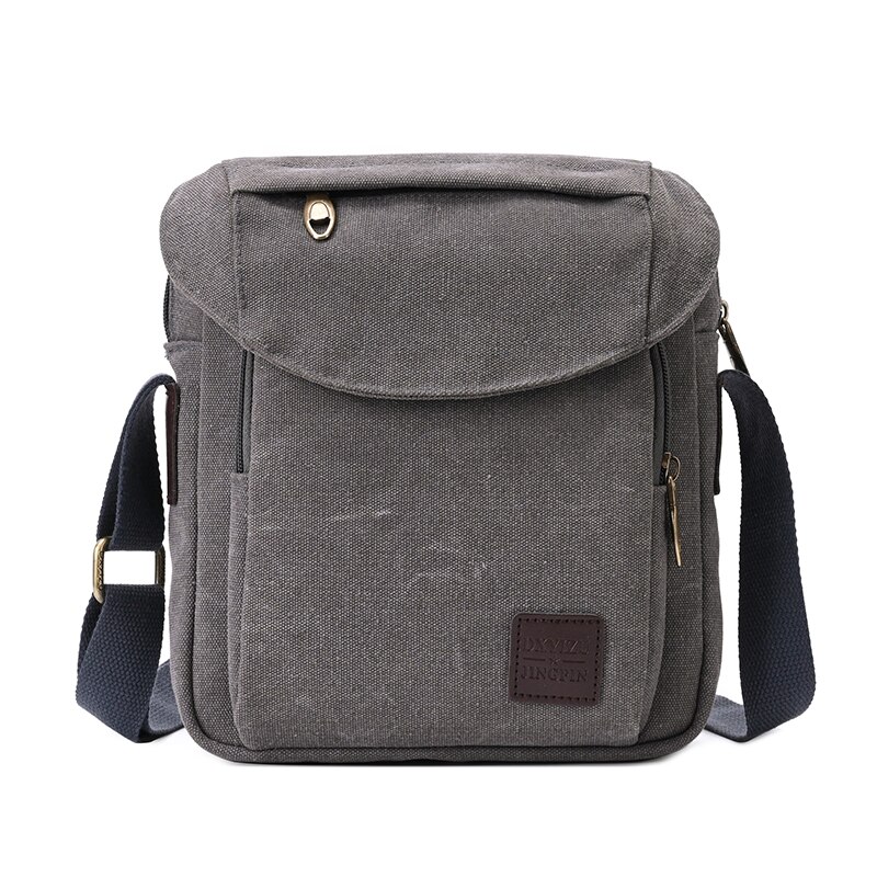 Side bag for men crossbody canvas shoulder bags männer tasche saccoche homme bandouliere torba na ramię męska bolsos bandolera: gray