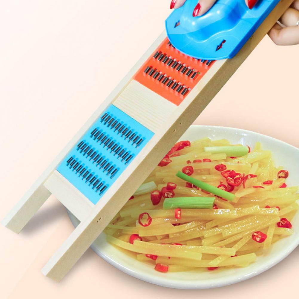 Great Cheese Grater Long-lasting Multipurpose Wood Food Grade Potato Chip Cutter