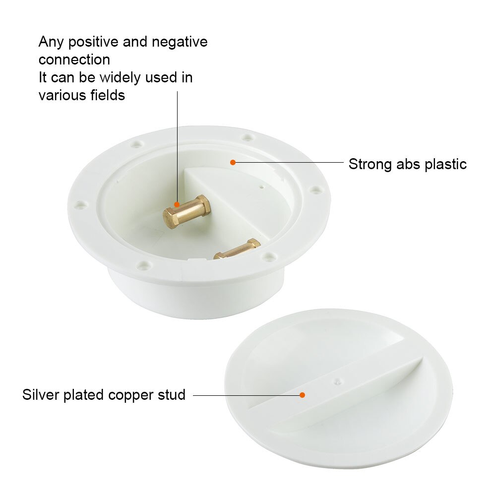 White Dustproof Waterproof Junction Box Universal Electrical Power Supply Base 32V Marine Boat Sea Fishing