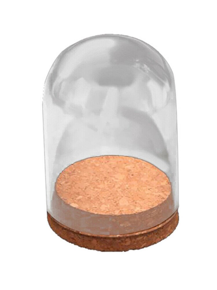 Szklana kula wyświetlacz pokrywa kopuły wykwintne wazon na kwiaty z drewna korek Dom dekoracje prezent eleganckie ozdoby 60*80cm