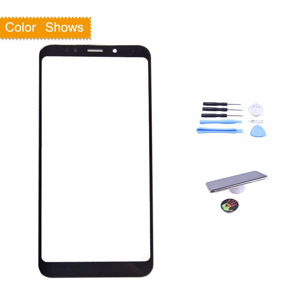 ORIGINELE Voor Xiaomi Redmi 5 Plus 5 Plus Touch Screen Panel Voor Outer Glas Lens Redmi 5 Plus Touchscreen GEEN LCD Digitizer 5.99": black with gift