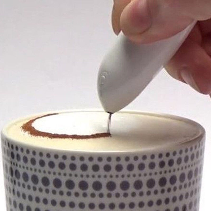 Ny elektrisk latte art pen kaffekage krydderipennekage dekor kaffe bagning wienerbrød værktøj xsd 88