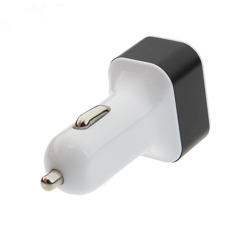 Auto 3Port Usb Charger Adapter Universele 12V 24V Naar 5V Voor Smart Telefoon Gps Autolader d1