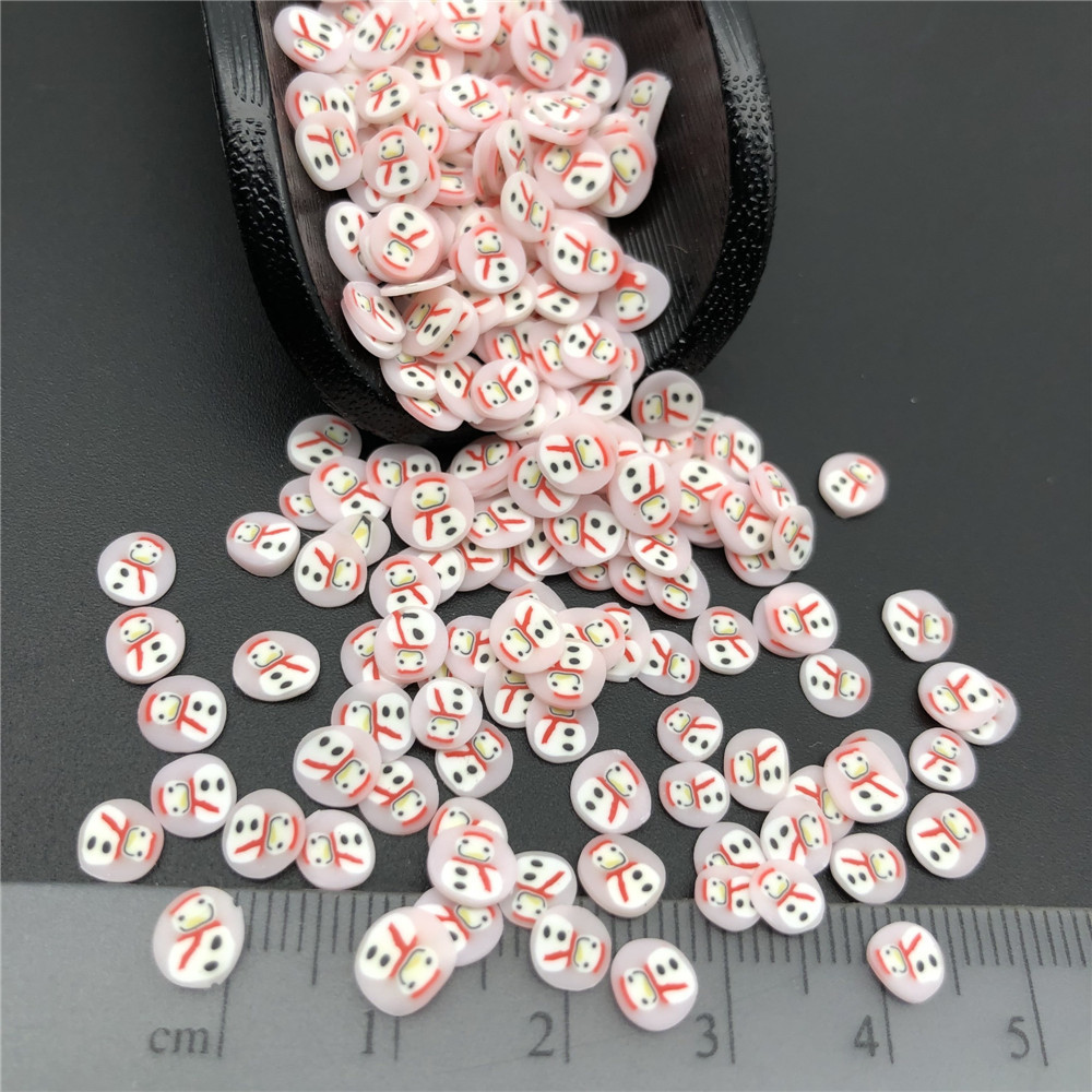 US Flag Polymer Clay Slices - 50g Pack For Nail Art, Slime & DIY Crafts