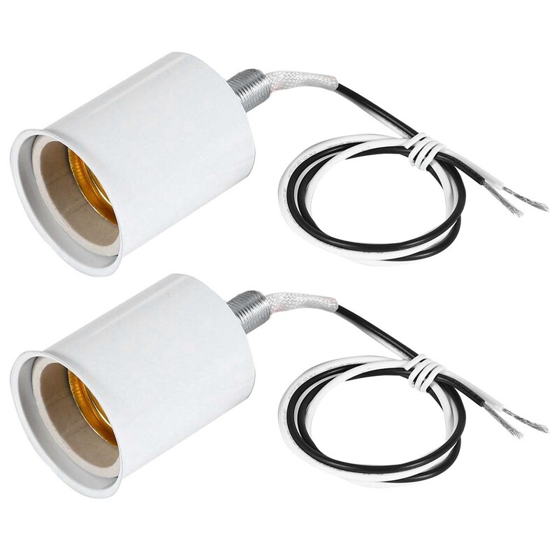 -2X E27 Ceramic Screw Base Round LED Light Bulb La... – Grandado