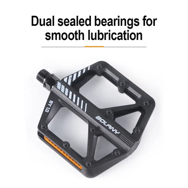BOLANY-Pedal de nailon para bicicleta de montaña, antideslizante, resistente al polvo, sello impermeable, doble rodamiento, accesorios para bicicleta de montaña